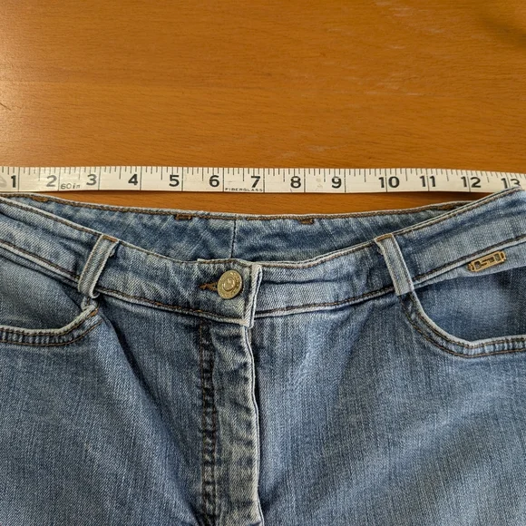 ST JOHN Vintage Sport Capri Denim Jeans Size 8 - Picture 7 of 12